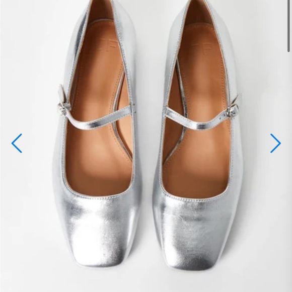 NWT Ellidy Silver Flats - Picture 1 of 7